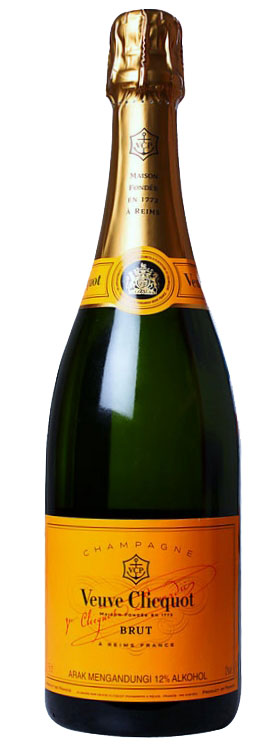 VEUVE CLICQUOT CHAMPAGNE BRUT YELLOW LABEL 75cl.